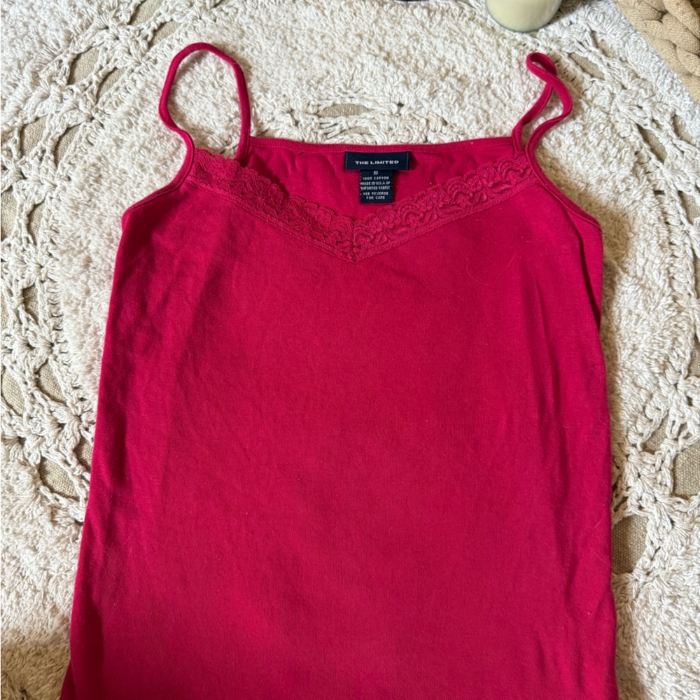 The Limited Scarlet Lace Camisole